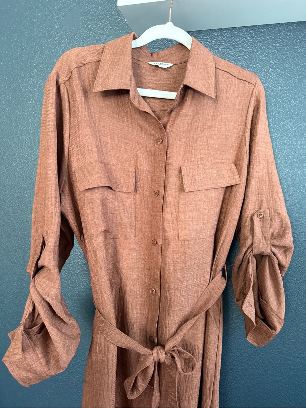 Max Studio London Rust Shirt Dress – Size S